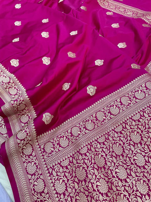 Weaver's Collection Mashru Benarasi Saree